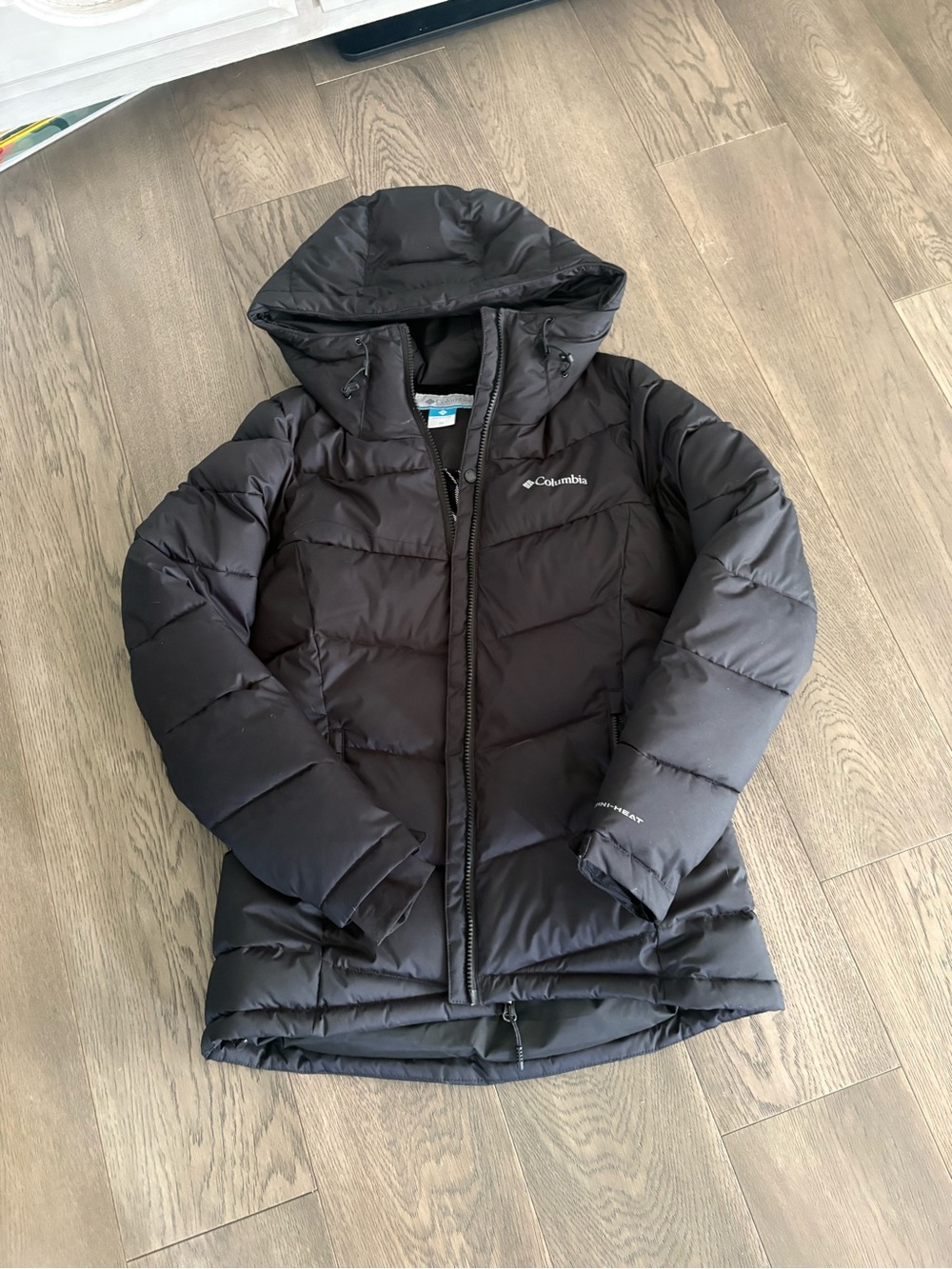 Columbia Kids Black Hooded Puffer Coat